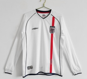 Maglia Inghilterra 2002 Home Maniche Lunghe