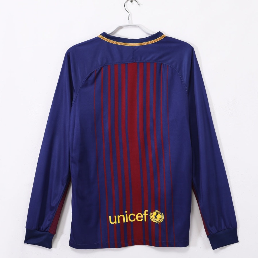 Maglia Barcellona Home 2017-2018 Maniche Lunghe Retro