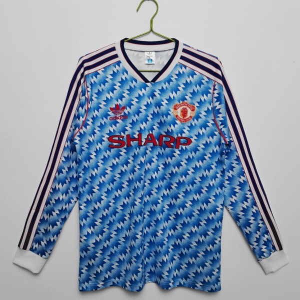 Maglia Manchester United 1991/92 Away Manica Lunga