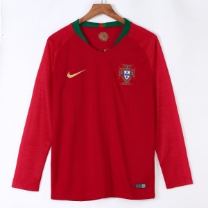 Maglia Portogallo Home Maniche Lunghe 2018 Retro