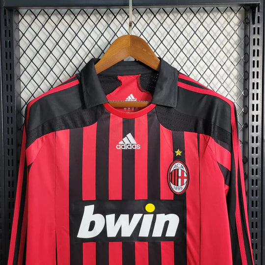 Maglia AC Milan Retro 2007-2008 Maniche Lunghe