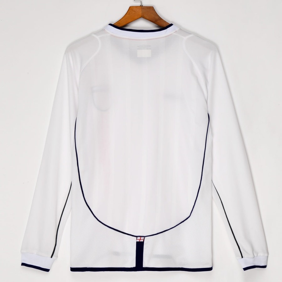 Maglia Inghilterra Home 2002 Maniche Lunghe Retro
