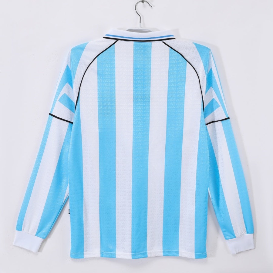 Maglia Argentina Home 1998 Retro Maniche Lunghe