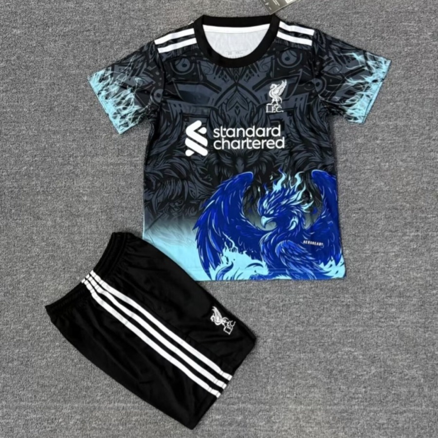 Maglia Liverpool Bambino 2025/26 Blu Premium