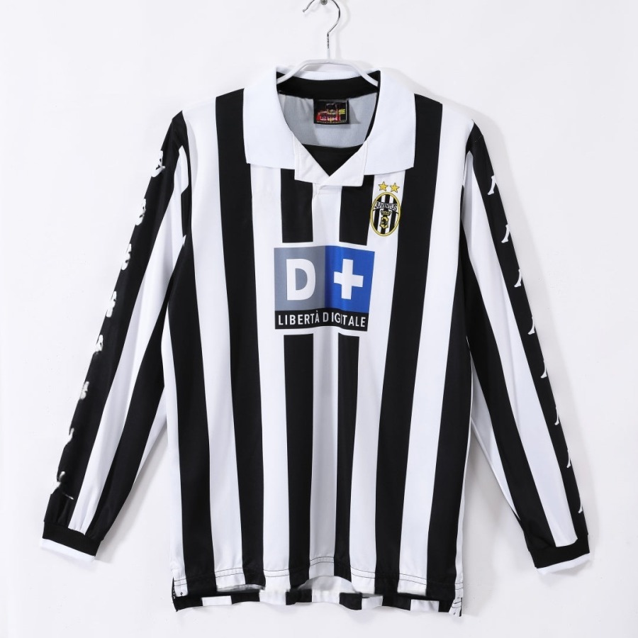Maglia Juventus Home 1999-2000 Retro Maniche Lunghe