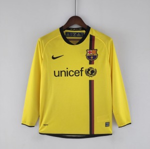 Maglia FC Barcellona 2008/09 Away Maniche Lunghe