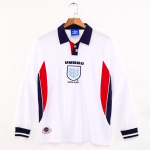 Maglia Inghilterra Home 1998 Maniche Lunghe Retro