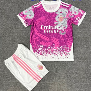 Maglia Real Madrid 25/26 Bambino Rosa Edizione Speciale