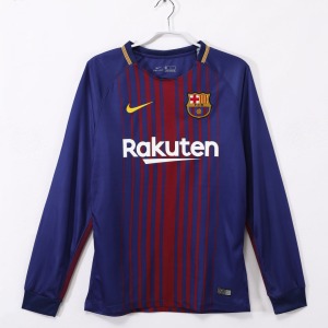 Maglia Barcellona Home 2017-2018 Maniche Lunghe Retro