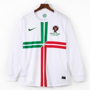 Maglia Portogallo Away 2011-2012 Maniche Lunghe Retro