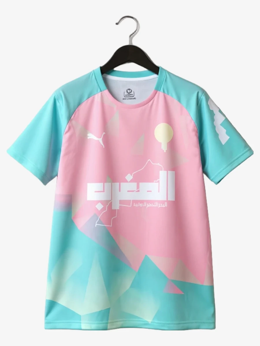maillot-concept-maroc-edition-rose-bleu-2025-2026 studio v12 Maglia Concept Marocco Edizione Rosa Blu 2025-2026