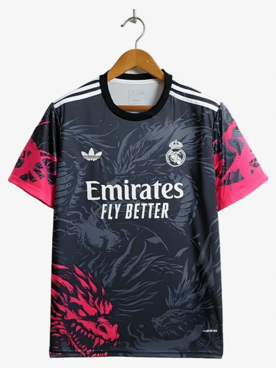Maglia Concept Real Madrid Edizione Drago RossoNero 2024-2025