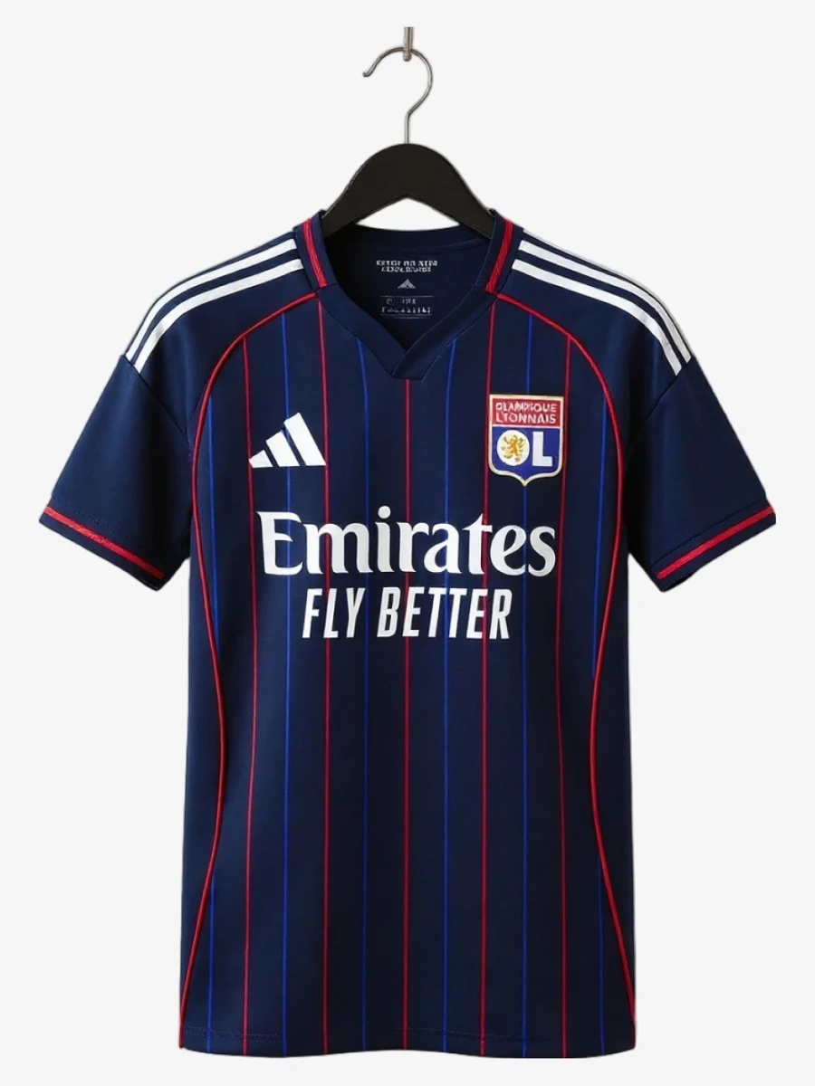 maillot-olympique-lyonnais-ol-exterieur-2025-2026 studio v12 Maglia Olympique Lyonnais OL Away 2025-2026