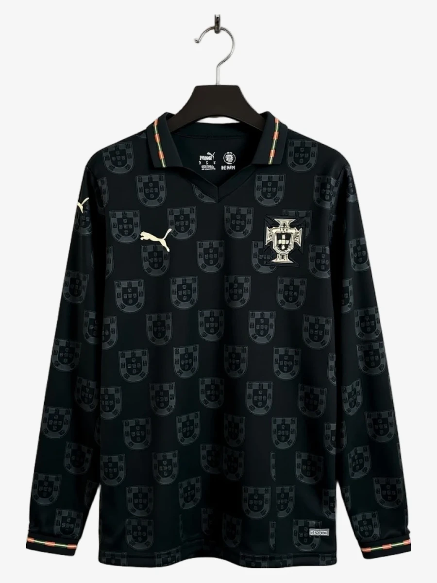 Maglia Portogallo Edizione Speciale Eusébio Manica Lunga 2025-2026