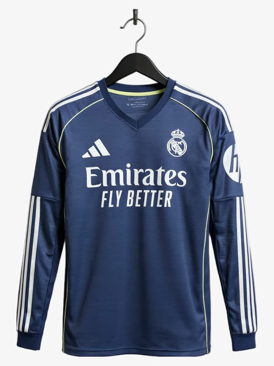 Maglia Real Madrid Away Manica Lunga 2025-2026